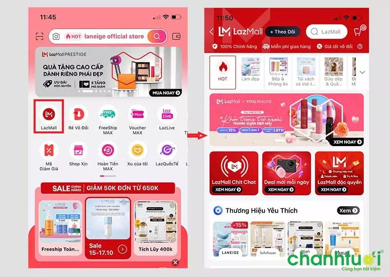 cách nhận biết Lazada mall là gì