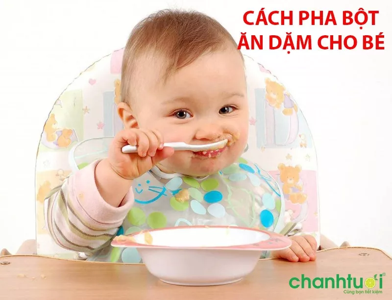 Cách pha bột ăn dặm