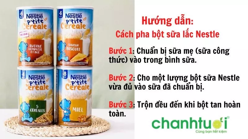 Cách pha bột lắc sữa Nestle