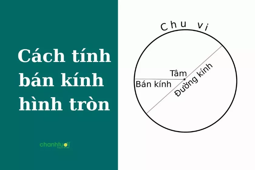 Cách tính bán kính hình tròn đơn giản, dễ nhớ nhất. Có ví dụ