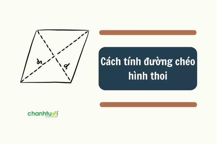 Cách tính đường chéo hình thoi. Ví dụ minh họa dễ hiểu