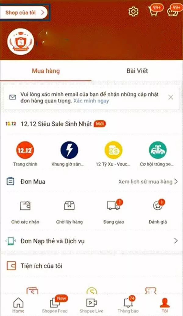 cách xóa sản phẩm trên shopee