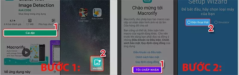 Cài đặt Macrorify trên Android