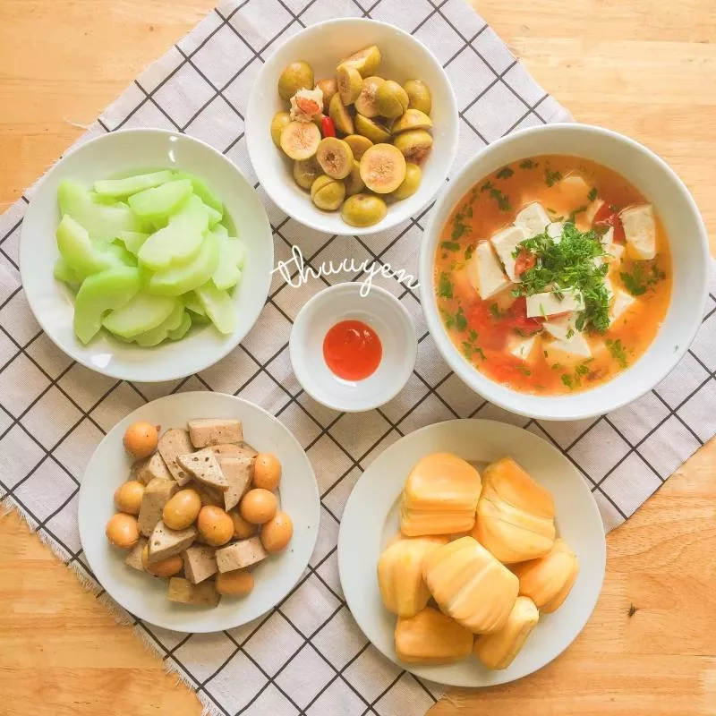 Canh đậu sốt cà chua