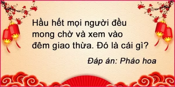 Câu đố về Tết