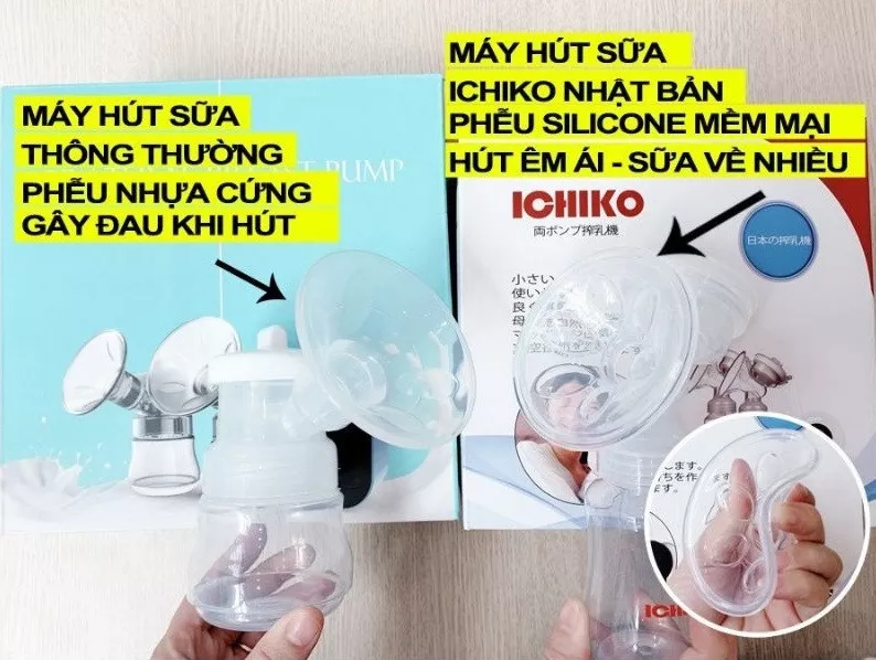 cấu tạo máy hút sữa Ichiko 