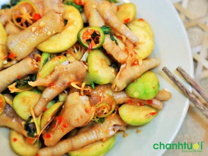 Chân gà sả tắc cóc non