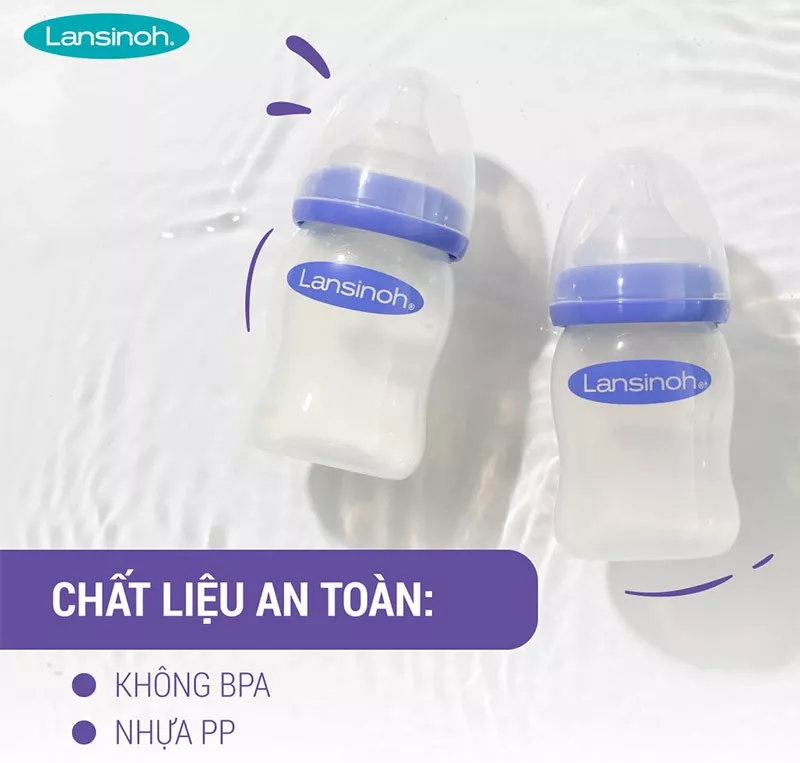 Chất liệu bình sữa tuyệt đối an toàn với sức khỏe bé yêu