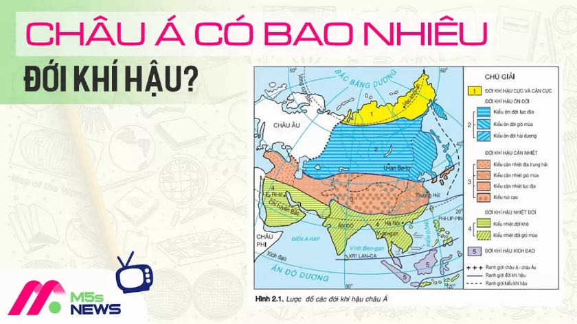 Châu Á có bao nhiêu đới khí hậu? Đặc điểm của khí hậu châu Á