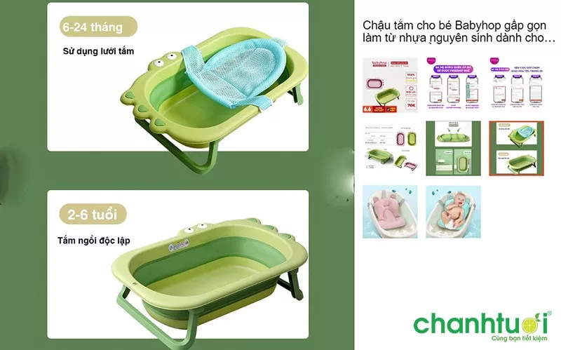 Chậu tắm Babyhop