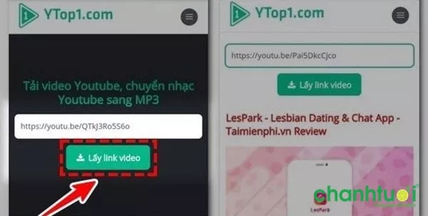 Chọn liên kết video