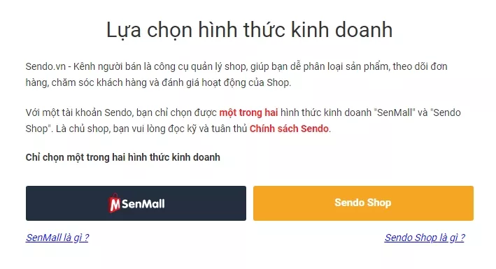 Chọn loại hình kinh doanh