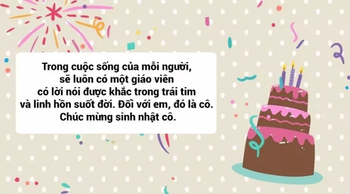 chúc mừng sinh nhật cô giáo