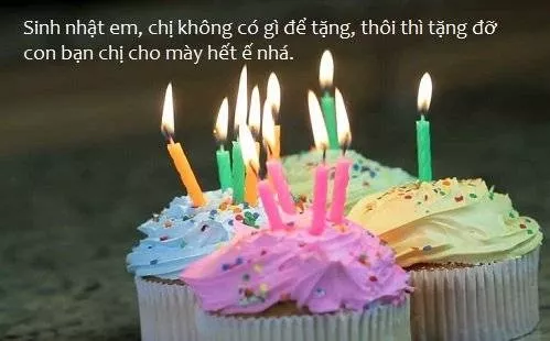 Chúc mừng sinh nhật em trai ngắn gọn