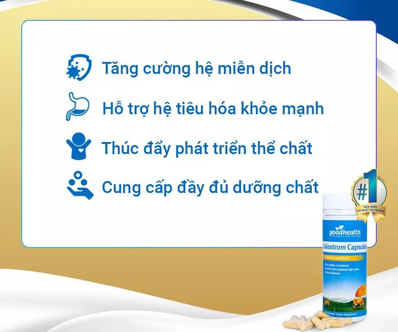 công dụng sữa non Goodhealth Colostrum