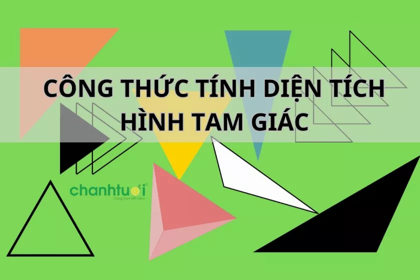 Công thức tính diện tích các loại tam giác