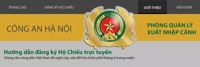 Đăng ký hộ chiếu online