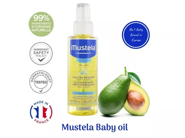 dầu massage cho bé Mustela Baby Oil