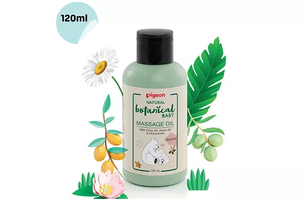 dầu massage cho bé Pigeon Natural Botanical