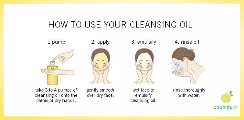 dầu tẩy trang kose màu vàng cách dùng