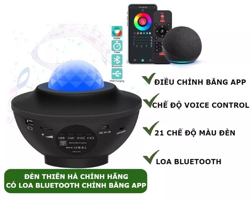 Đèn galaxy thiên hà loa bluetooth TAHOTO