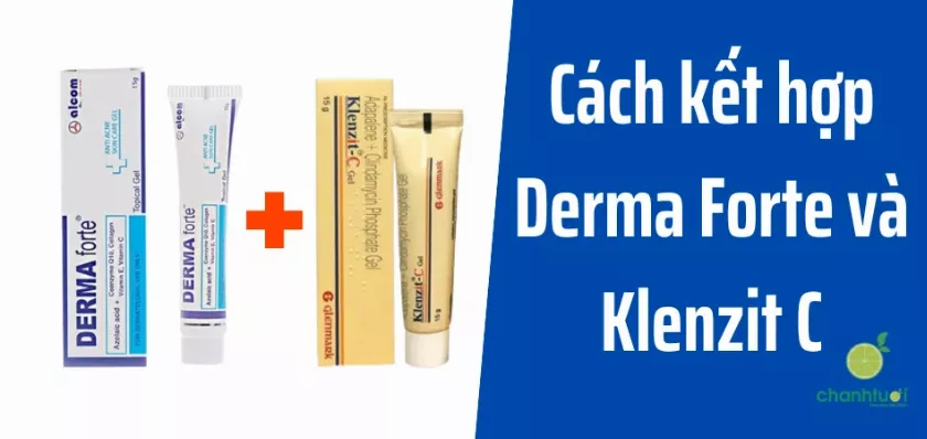 Derma Forte kết hợp với Klenzit C