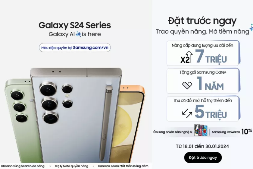 Điện thoại Samsung Galaxy S24 Series