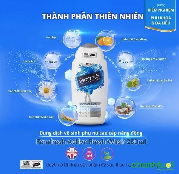 Dung dịch vệ sinh Femfresh màu trắng