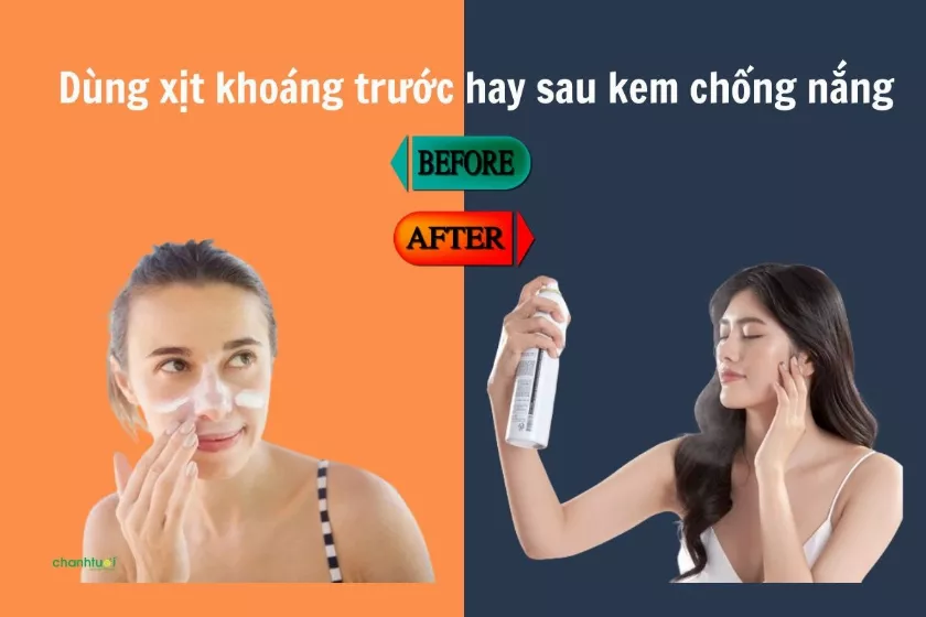 Dùng xịt khoáng trước hay sau kem chống nắng?