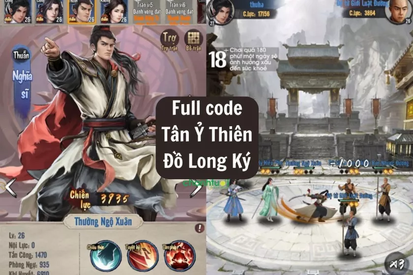 Full code Tân Ỷ Thiên Đồ Long Ký mới nhất 12/2024