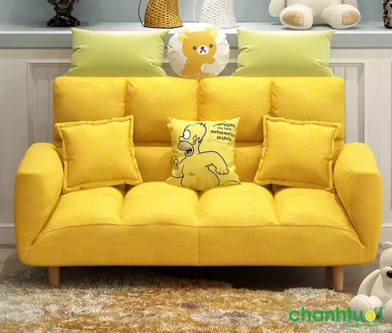 Ghế sofa lười chân gỗ