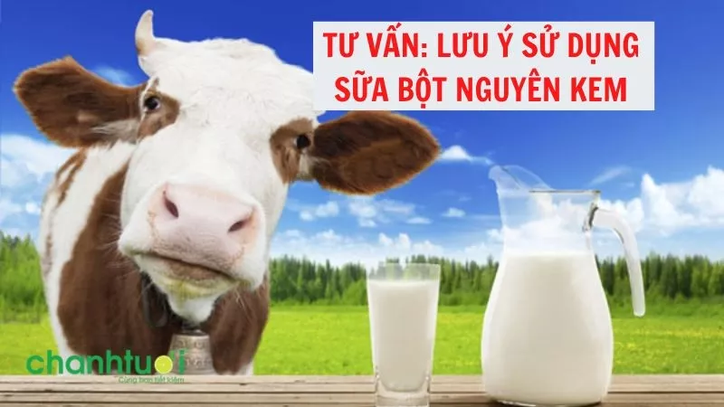 Giải đáp một số câu hỏi và lưu ý về sữa nguyên kem dạng bột