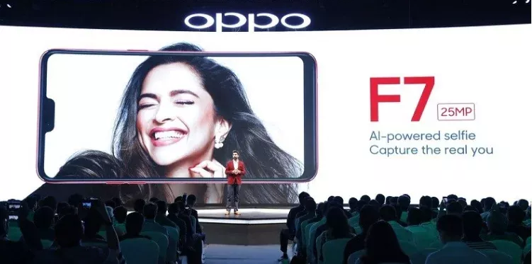 Giao diện Oppo F7