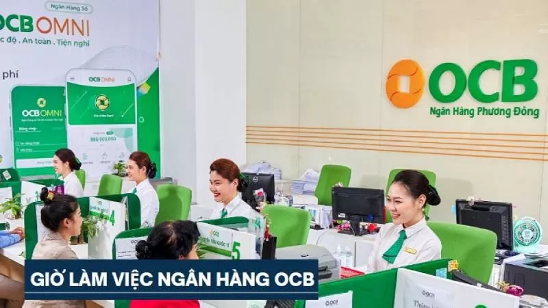 Giờ làm việc ngân hàng OCB