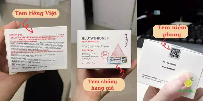 glutathione niacinamide 700 v cream nơi mua