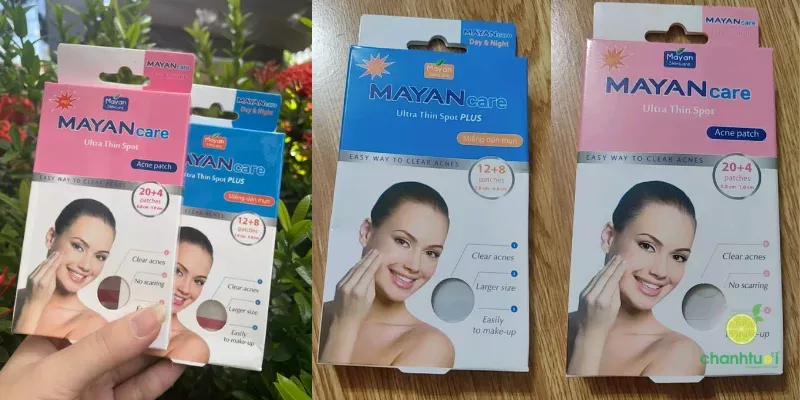 Hai loại miếng dán mụn Mayan