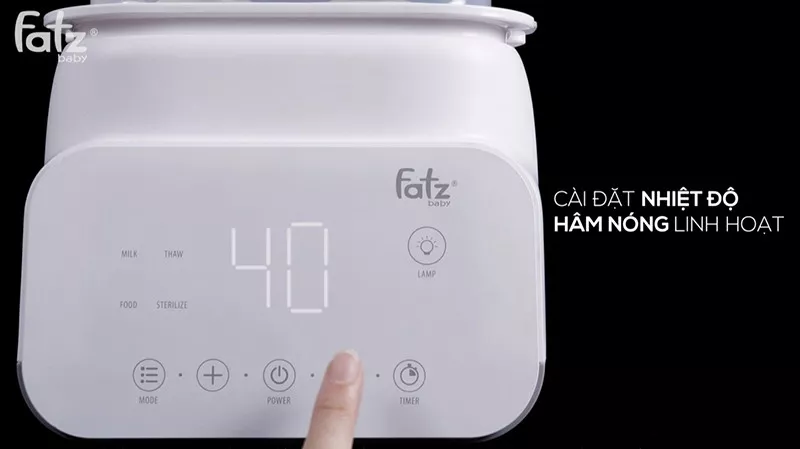 Hâm sữa ở nhiệt độ 40℃