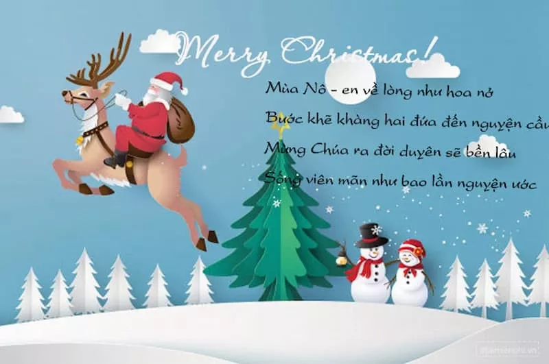 Hình ảnh thơ tình yêu mùa Noel