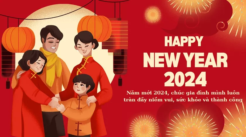 Hình nền chúc mừng năm mới 2024