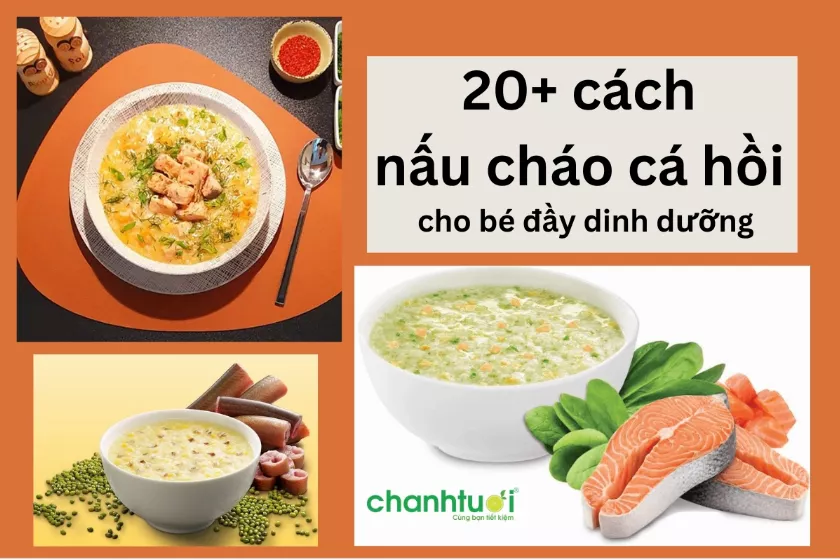 Hướng dẫn 20+ cách nấu cháo cá hồi cho bé đầy đủ dinh dưỡng