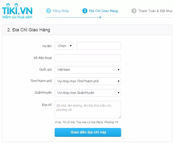 Hướng dẫn cách mua hàng trên Tiki.vn