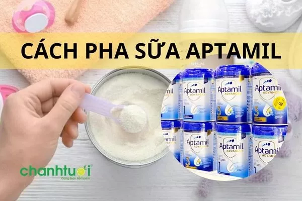 Hướng dẫn cách pha sữa Aptamil cho bé đúng chuẩn