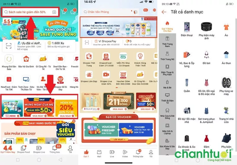 Hướng dẫn cách tìm sản phẩm trên Shopee