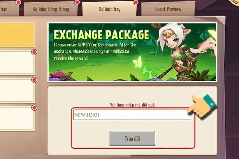 Hướng dẫn nhập code Idle Heroes