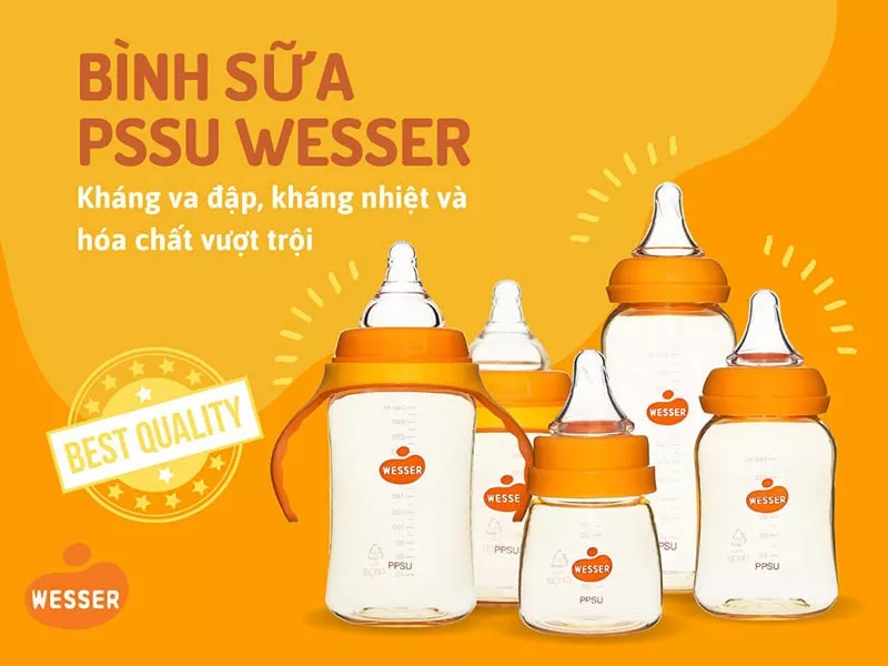 Hướng dẫn sử dụng bình sữa Wesser