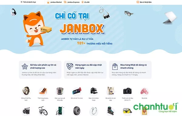 Janbox - Ứng dụng mua hàng xuyên biên giới