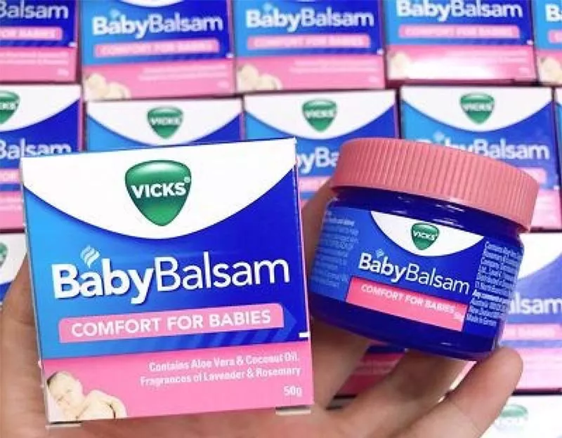 Kem bôi giữ ấm ngực Vicks Babybalsam