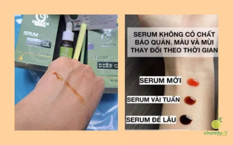 Kết cấu serum diếp cá Igreen