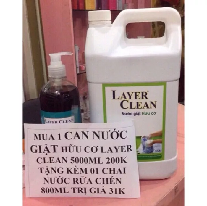 Khuyến mại nước giặt Layer Clean