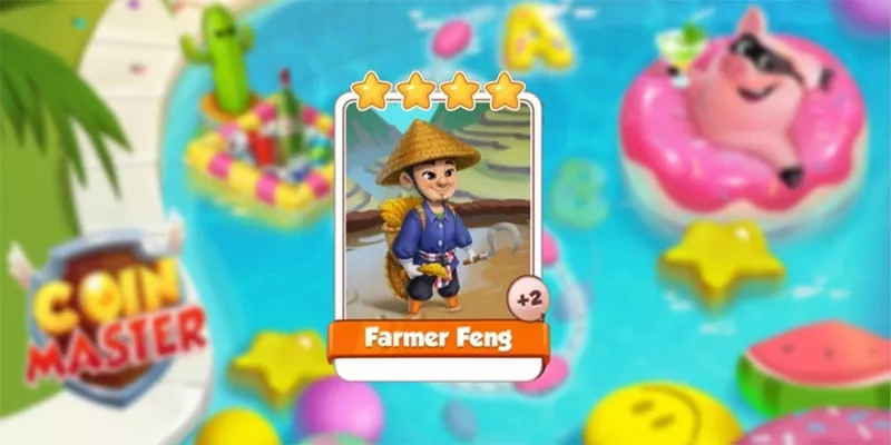 lá bài hiếm Farmer Feng trong Coin Master